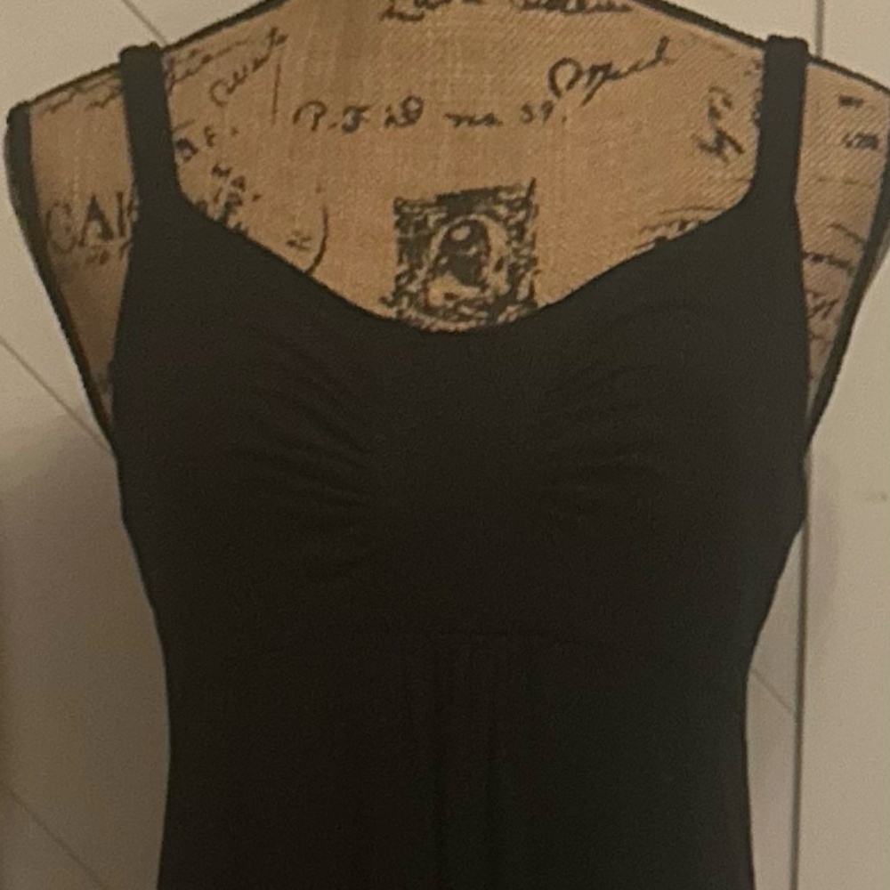Tori Richard Hawaii Maxi Black Cotton Long Dress I Medium